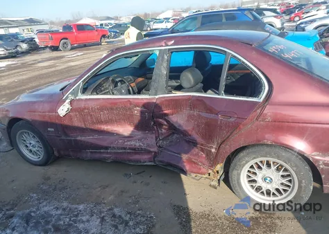 2001 BMW 525Ia из США, поврежденный, VIN WBADT43461GF58443